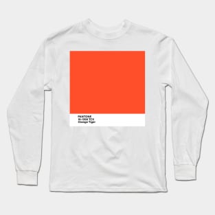 PANTONE 16-1358 TCX Orange Tiger, orange color Long Sleeve T-Shirt